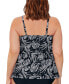 Plus Size Tiered Printed Tankini Top, Created for Macy's