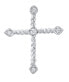 Фото #1 товара Крестик бижутерия Silvego Маркус FW1397 с крестом из белого металла с цирконами