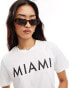 New Look Miami t-shirt in white