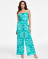 Women's Printed Wide-Leg Pants, Created for Macy's