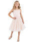 Фото #1 товара Big Girls Sleeveless Pleated Metallic-Dot Social Dress