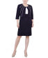 ფოტო #1 პროდუქტის Petite Two Piece Jacket and Dress Set