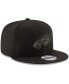 Фото #3 товара Men's Black Philadelphia Eagles Black On Black 9Fifty Adjustable Hat