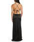 Фото #2 товара Juniors' Cut-Out Halter-Neck Gown