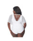 ფოტო #2 პროდუქტის Plus Size Mesh Butterfly Sleeve Torrey One Piece Swimsuit