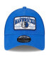Фото #2 товара Men's Blue Dallas Mavericks Plate Oversized Patch Trucker 9FORTY Adjustable Hat