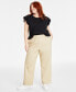 Фото #2 товара Trendy Plus Size Pull-On Chino Pants, Created for Macy's