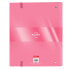 Ring binder BlackFit8 Glow up A4 Pink (27 x 32 x 3.5 cm)