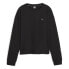 Puma Unwind Studio Striped Crew Neck Sweatshirt Womens Black 52486501