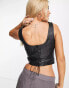 Фото #2 товара Urbancode real leather corset in black