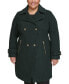 Women's Plus Size Notched-Collar Double-Breasted Cutaway Coat