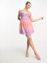 Фото #4 товара Anaya bardot tulle mini dress in ombre