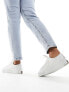 Фото #5 товара AllSaints Milla leather chunky sole trainers in white