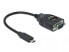 Delock 64038 - Black - 0.15 m - USB Type-C - RS-232 DB9 - Male - Male
