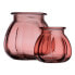 Фото #5 товара Ваза розовая из переработанного стекла 18 х 18 х 16 см BB Home