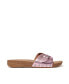 Фото #2 товара FitFop Women's iQushion Adjustable Buckle Metallic-Leather Slides