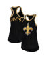 Фото #1 товара Women's Black New Orleans Saints Tater Tank Top