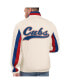 ფოტო #2 პროდუქტის Men's Cream Chicago Cubs Rebound Cooperstown Collection Full-Zip Track Jacket