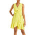 Фото #1 товара BCBGMAXAZRIA Womens Party Short Mini Dress Yellow Size 6