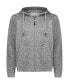 ფოტო #1 პროდუქტის Premium Zip-Up Hoodie for Men with Smooth Silky Matte Finish & Cozy Fleece Inner Lining - Men's Sweater with Hood for Big & Tall