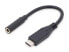 DIGITUS USB Type-C audio adapter cable, Type-C to 3.5mm stereo