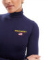 Polo Ralph Lauren Sport Capsule roll neck skin t-shirt with logo in navy