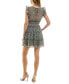 ფოტო #5 პროდუქტის Juniors' Printed Smocked-Waist Tiered Ruffle Dress