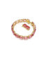 ფოტო #2 პროდუქტის Octagon Cut, Pink, Gold-Tone Millennia Bracelet