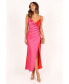 ფოტო #1 პროდუქტის Women's Lipa Colorblock Midi Slip Dress