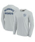 Фото #1 товара Men's and Women's Gray Milwaukee Brewers Super Soft Long Sleeve T-shirt