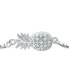 Cubic Zirconia Pineapple Bolo Bracelet in Sterling Silver, Created for Macy's