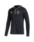 Фото #3 товара Men's Black Los Angeles Kings Team Long Sleeve Quarter-Zip Hoodie T-Shirt