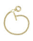 ფოტო #1 პროდუქტის RA 14K Gold Plated Cubic Zirconia Chain Bracelet