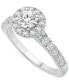 ფოტო #1 პროდუქტის Diamond Halo Engagement Ring (1-1/6 ct. t.w.) in 14k White Gold