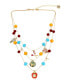 Фото #1 товара Faux Stone Back To School Charm Layered Necklace