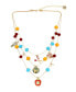 ფოტო #1 პროდუქტის Faux Stone Back To School Charm Layered Necklace