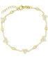 ფოტო #1 პროდუქტის Cubic Zirconia Heart Cluster Chain Bracelet