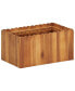 Garden Raised Bed 19.6"x11.8"x9.8" Solid Acacia Wood