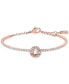 ფოტო #1 პროდუქტის Silver-Tone Cubic Zirconia Bangle Bracelet