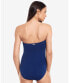 LAUREN Ralph Lauren Beach Club Twist Bandeau One-Piece Swimsuit Blue Size 6 - фото #2