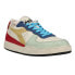 Фото #2 товара Diadora Mi Basket Row Cut Lace Up Mens Off White, Red Sneakers Casual Shoes 176