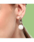 Фото #2 товара Women's Silver Snowball Drop Earrings