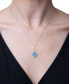 Фото #2 товара Macy's multi-Gemstone Teardrop 18" Pendant Necklace (1 ct. t.w.) in Sterling Silver