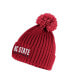 Men's Red NC State Wolfpack Modern Ribbed Cuffed Knit Hat with Pom
