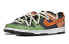 【定制球鞋】Nike Dunk Low (GS) 达芬奇定制 复古主题定制 FLORIDA 复古做旧 情侣 解构 低帮 板鞋 黑棕 / Кроссовки Nike Dunk Low DH9765-002