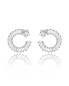 Shooting Star Earrings with White Diamond Cubic Zirconia