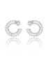 ფოტო #1 პროდუქტის Shooting Star Earrings with White Diamond Cubic Zirconia