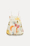 Фото #6 товара Платье объемного кроя из ткани с принтом — zw collection ZARA