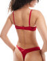 Фото #3 товара Ann Summers Icon padded plunge bra in red