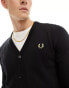 Fred Perry classic cardigan in black